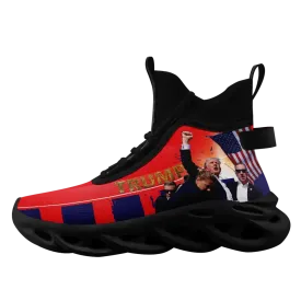 Personalized Trump Sneakers, Custom MAGA Shoes, Light Weight Sport Shoes, Glow at light Shoes