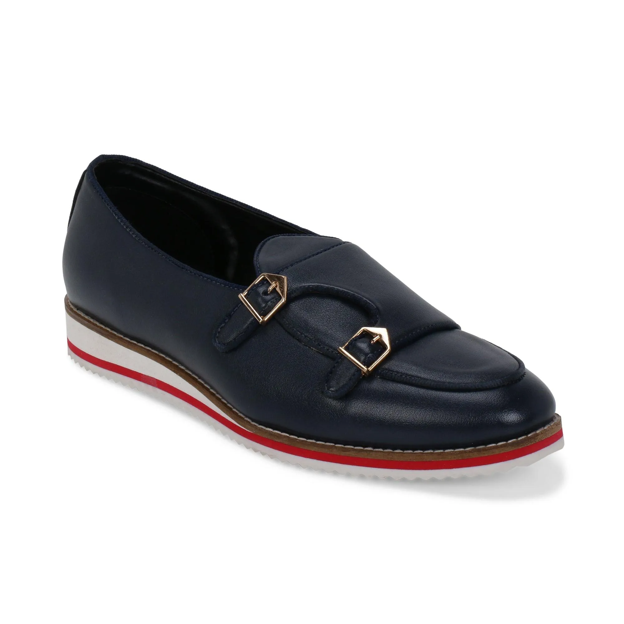 Seattle Blue Multisole Double Monk Sneaker
