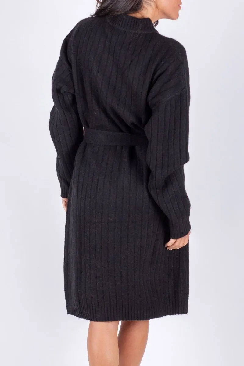 SIMONE DRESS 38" (BLACK)