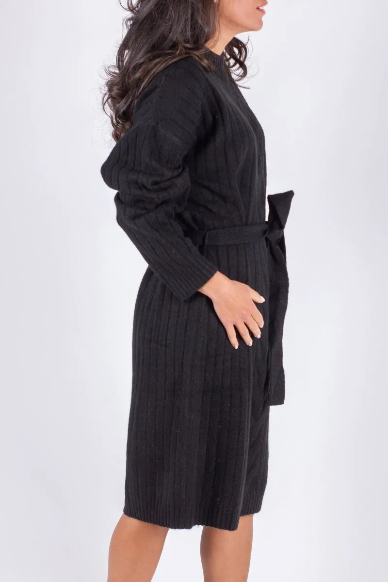SIMONE DRESS 38" (BLACK)