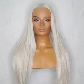 SLOAN Silver White Blonde Lace Front Wig