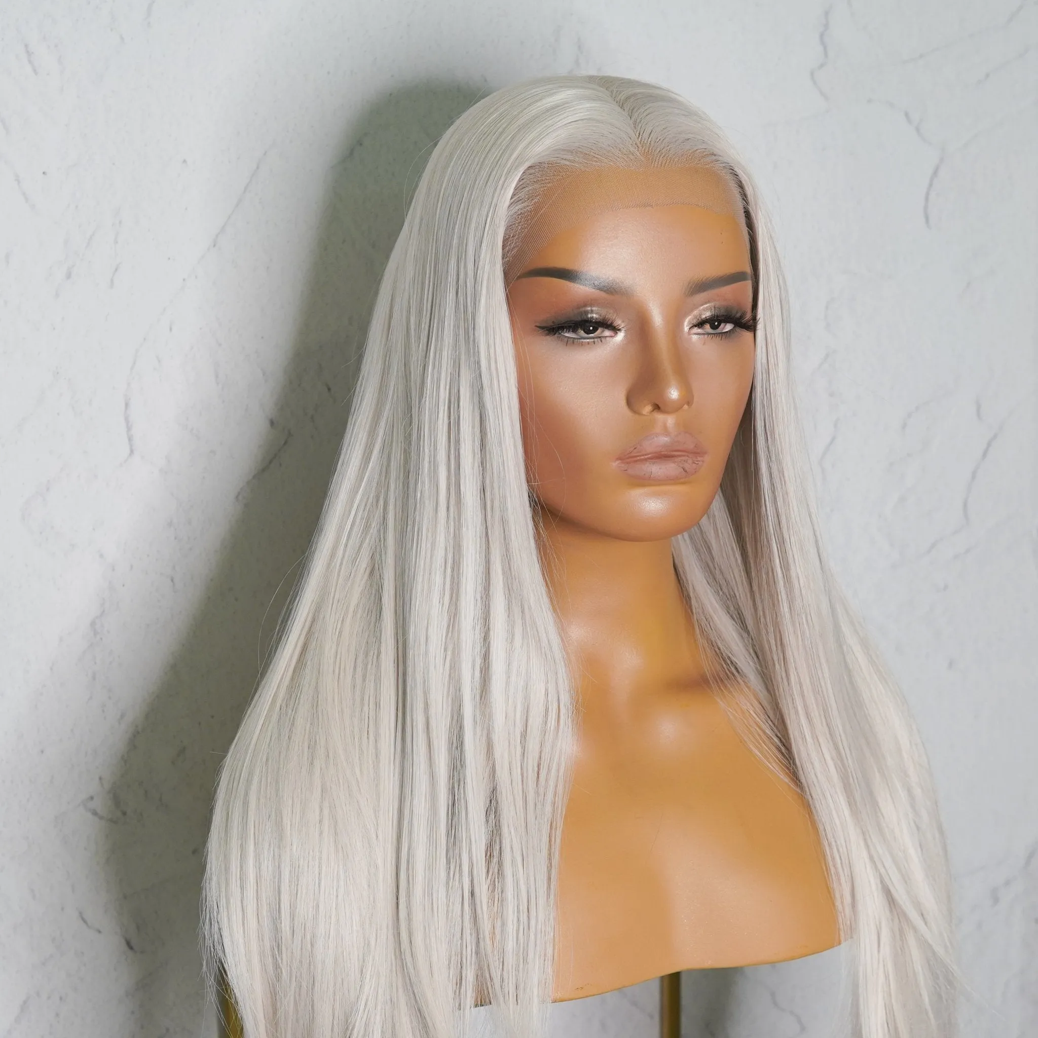 SLOAN Silver White Blonde Lace Front Wig