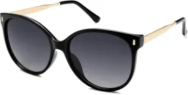 SOJOS Round Polarized Sunglasses for Women Men Oversized Trendy UV Protection Shades