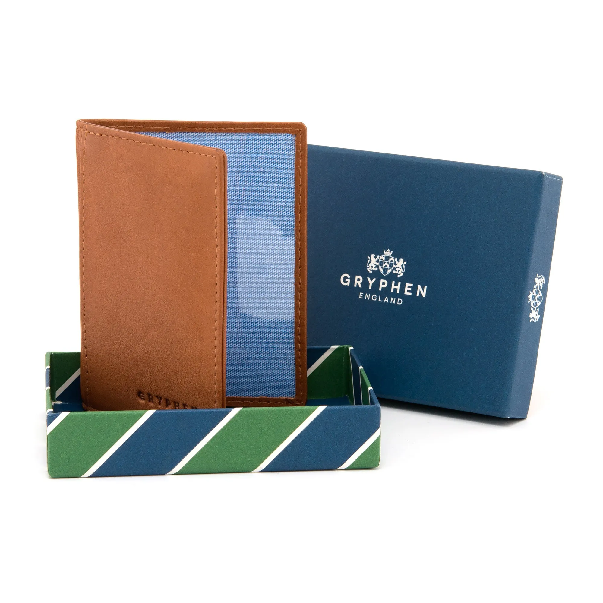 Tan Leather Oyster Card Holder By Gryphen