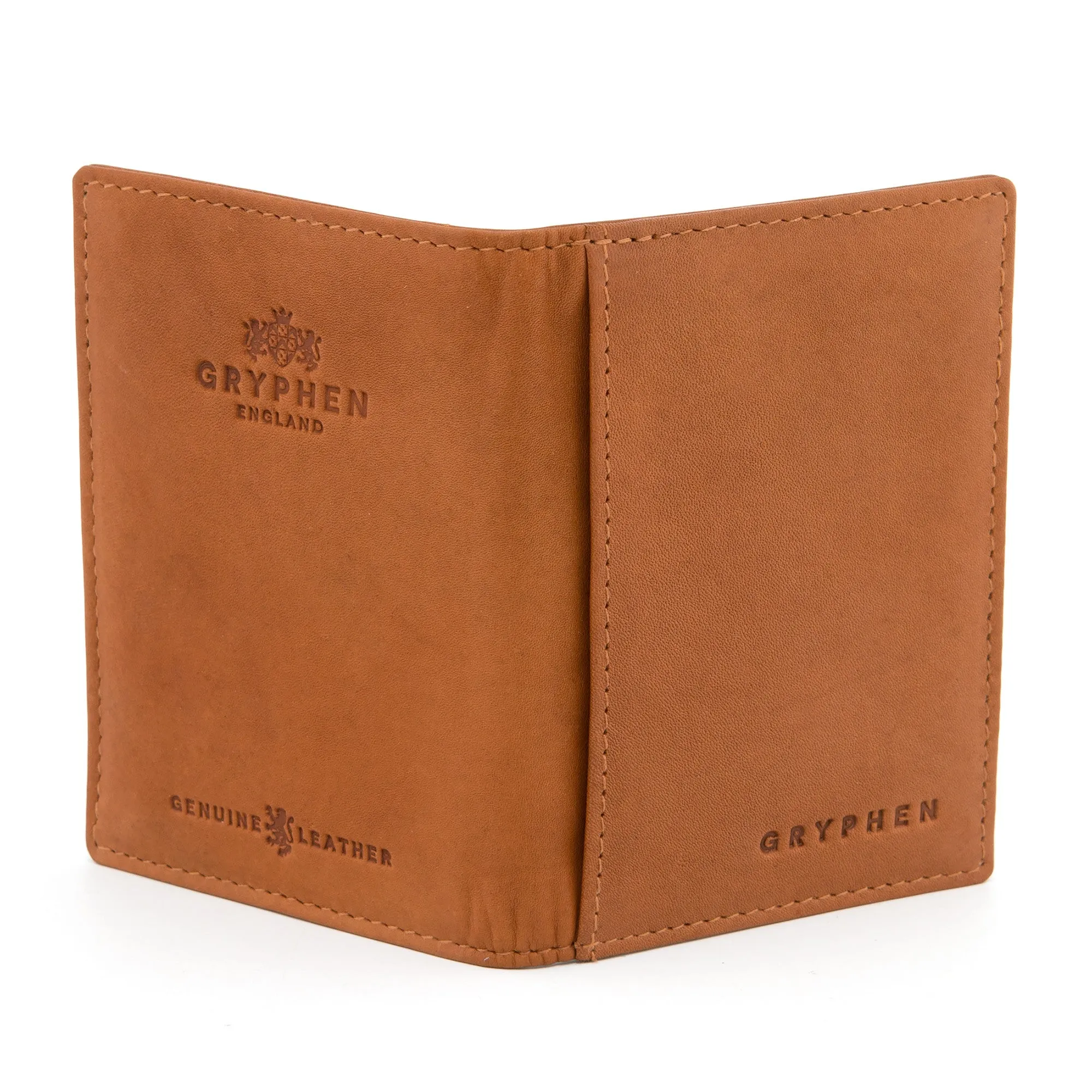Tan Leather Oyster Card Holder By Gryphen