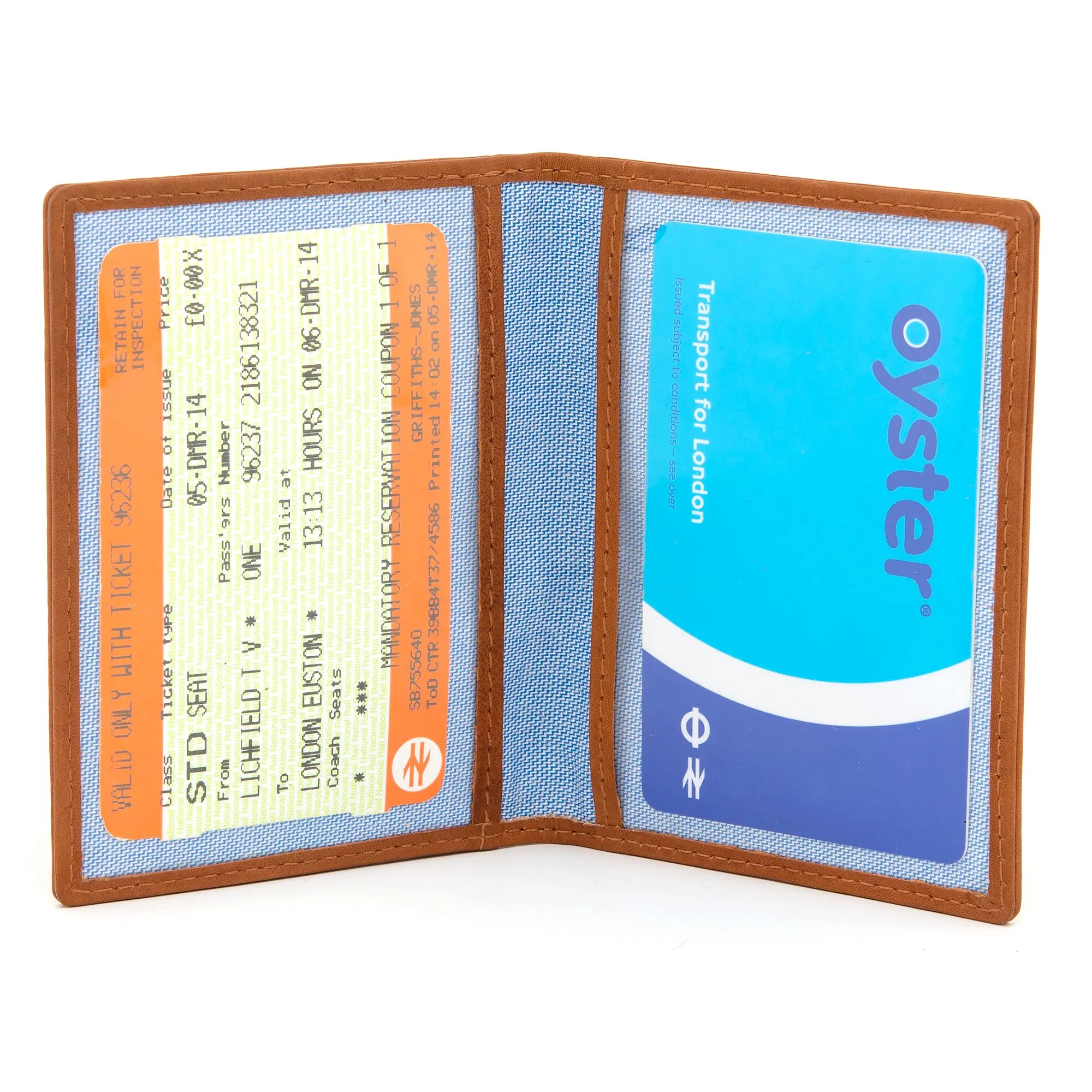 Tan Leather Oyster Card Holder By Gryphen