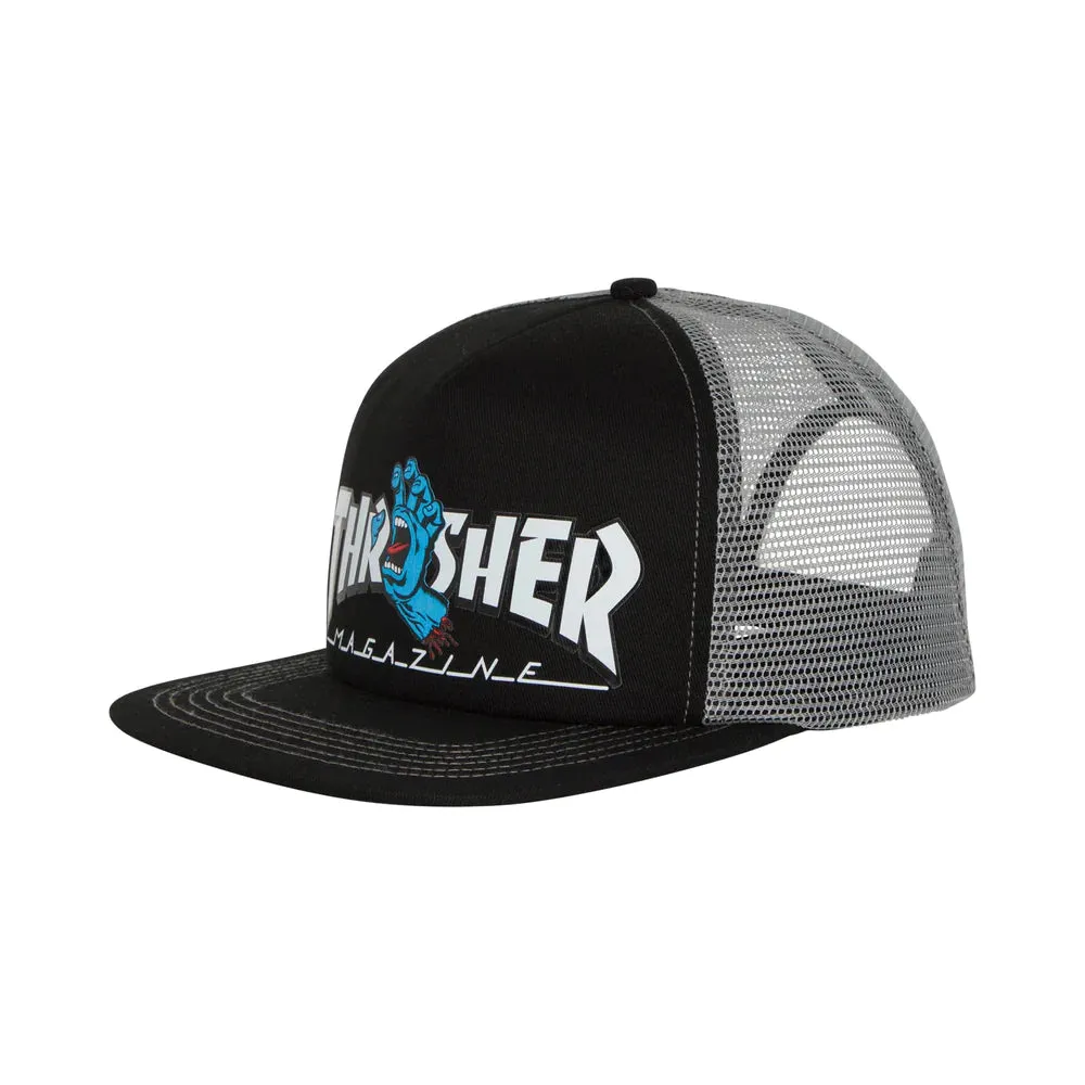 Thrasher Screaming Logo Trucker X Santa Cruz Hat