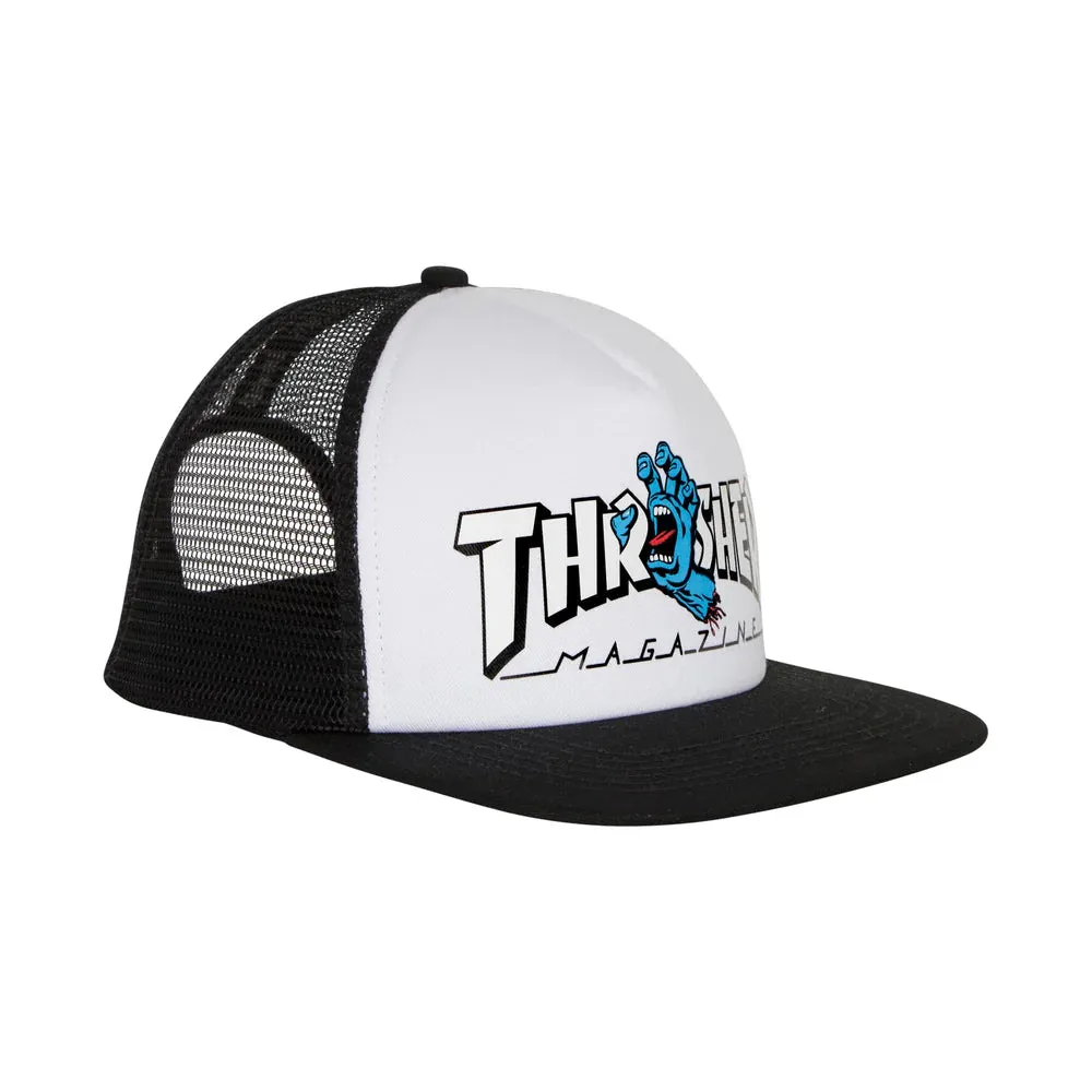 Thrasher Screaming Logo Trucker X Santa Cruz Hat