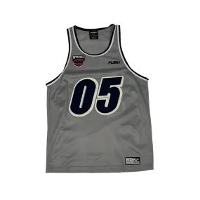 Vintage 90s Grey Fubu Basketball Tee - Large