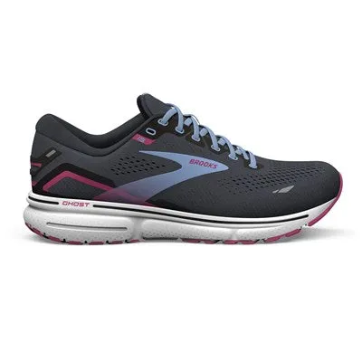 Women's Brooks Ghost 15 (Ebony/Open Air/Lilac Rose)